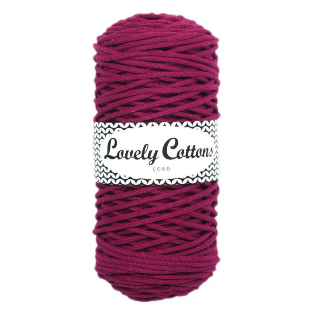 RÓŻANY Lovely Cottons sznurek Pleciony 3mm