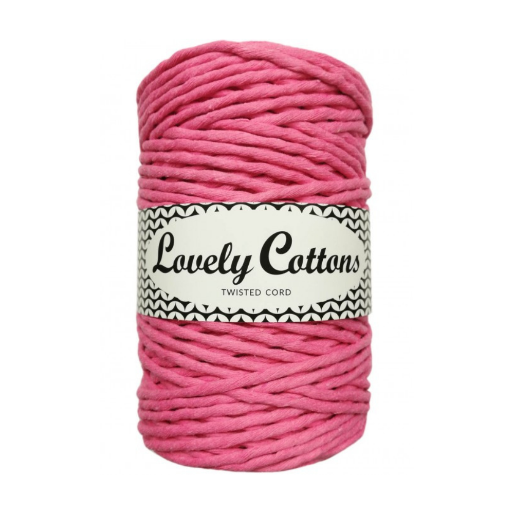 RÓŻOWY Lovely Cottons Skręcany 3mm