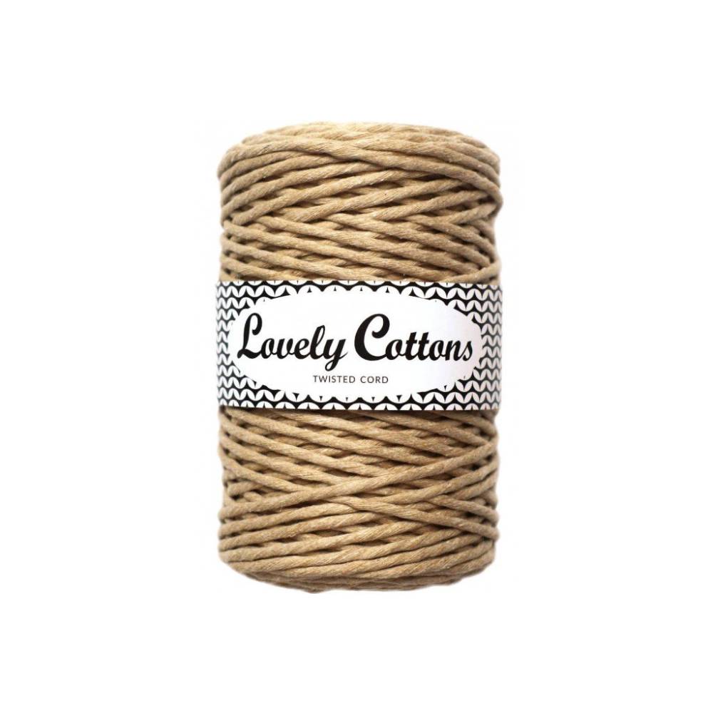 BEŻOWY Lovely Cottons Skręcany 3mm