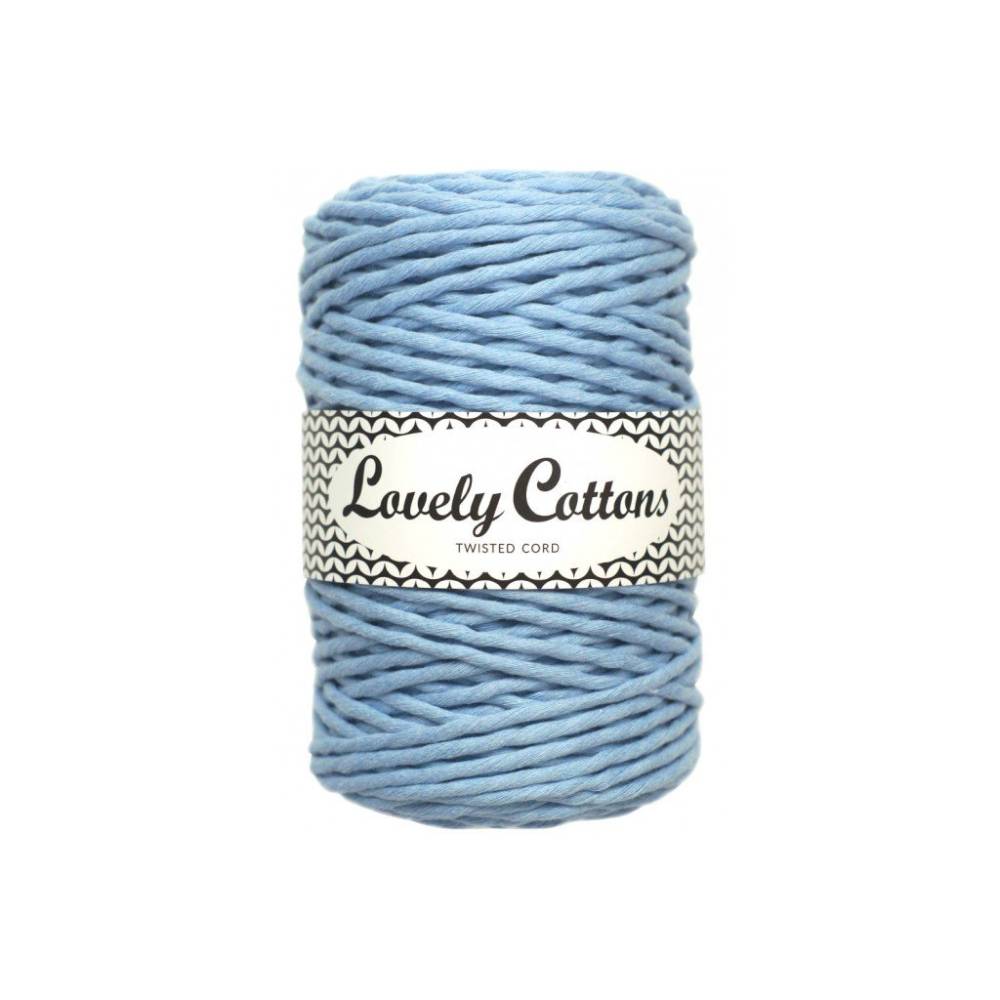BŁĘKITNY Lovely Cottons Skręcany 3mm