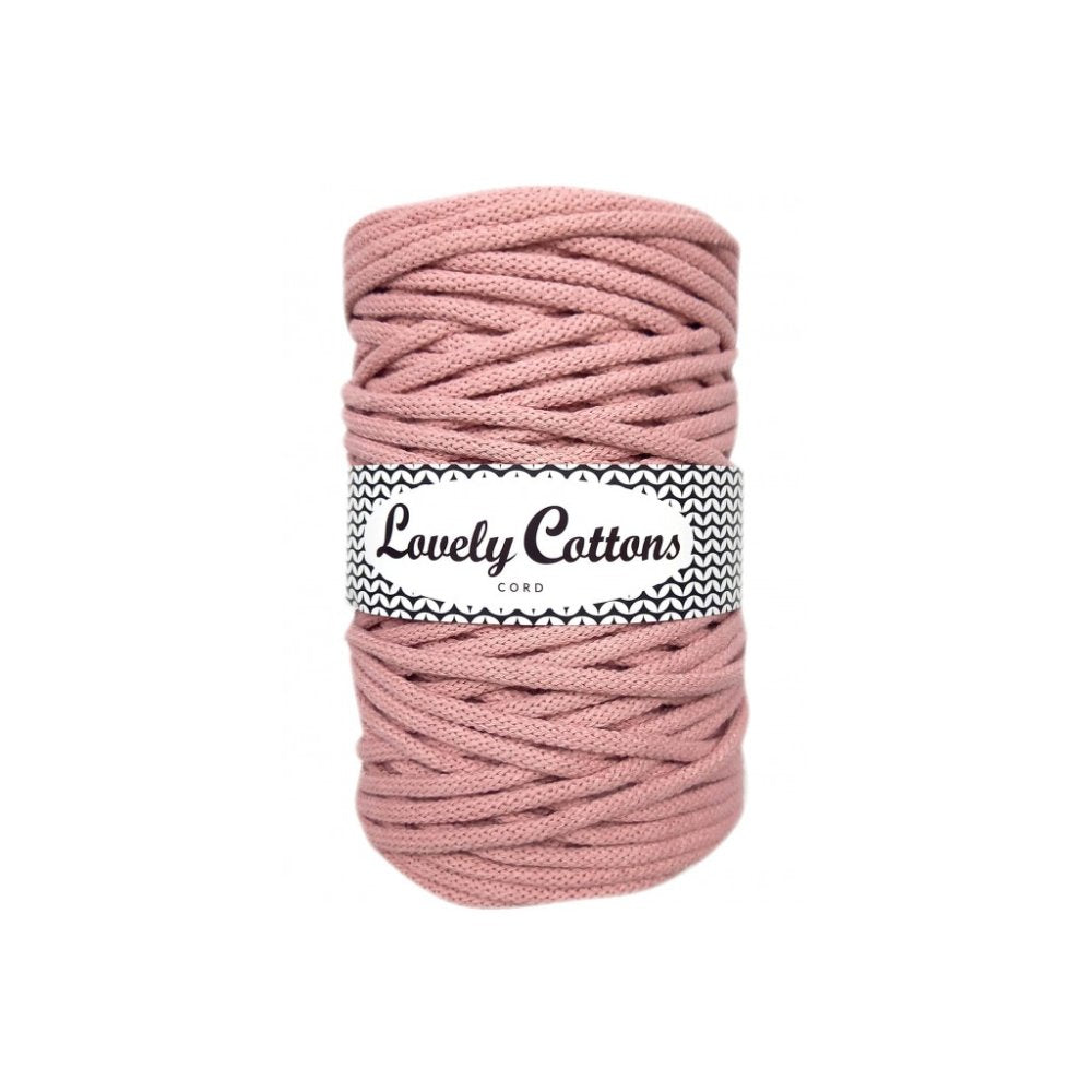 PUDROWY RÓŻ Lovely Cottons Pleciony 5mm