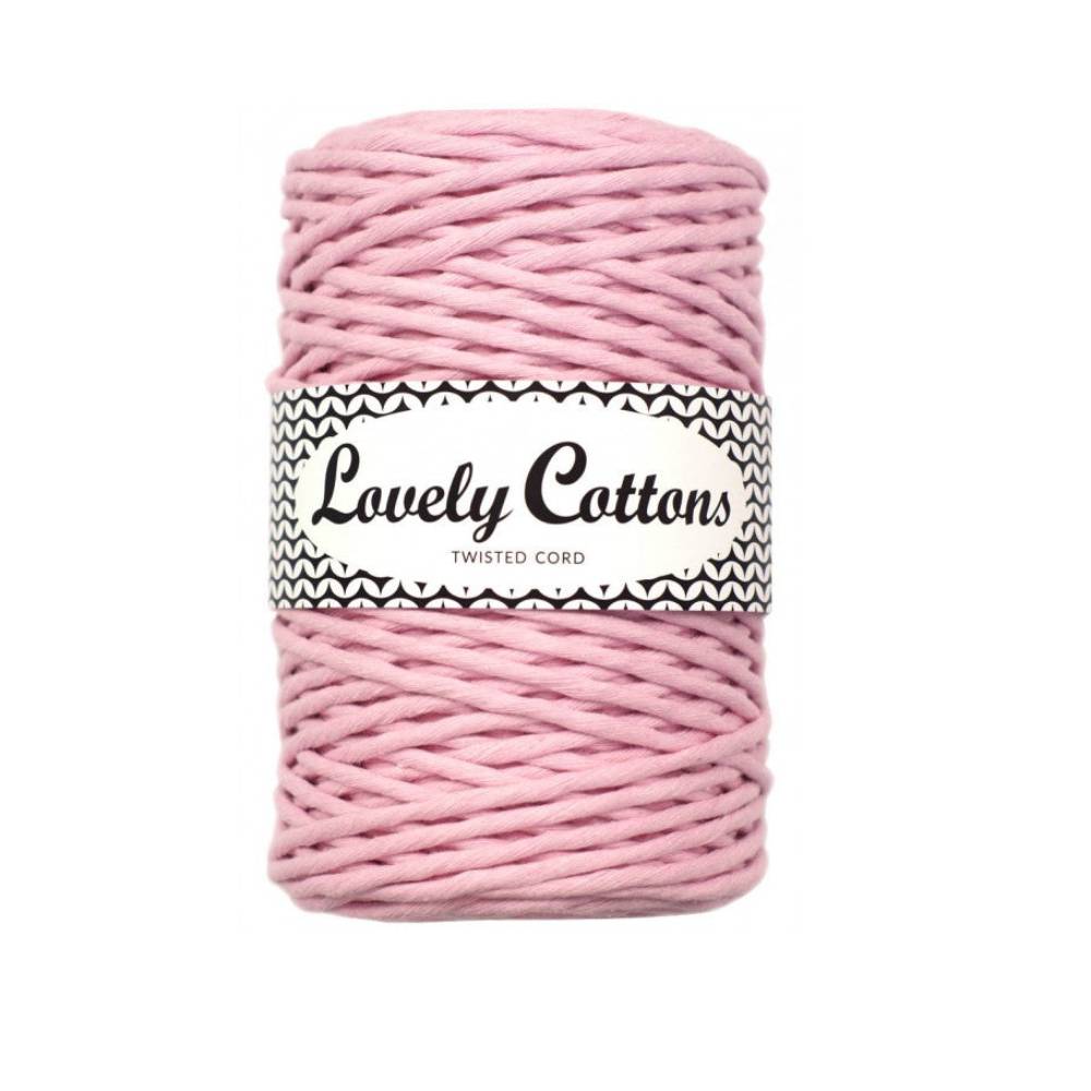 RÓŻOWY JASNY Lovely Cottons Skręcany 3mm