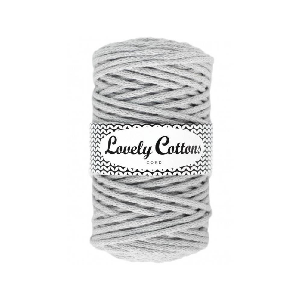 JASNY SZARY Lovely Cottons Pleciony 5mm