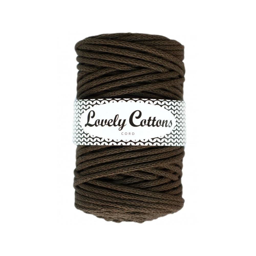 CZEKOLADOWY Lovely Cottons Pleciony 5mm