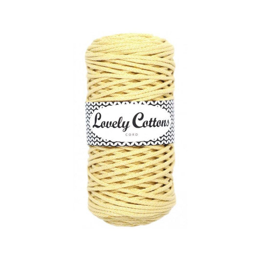 ÓŁTY PASTELOWY Lovely Cottons Pleciony 3mm