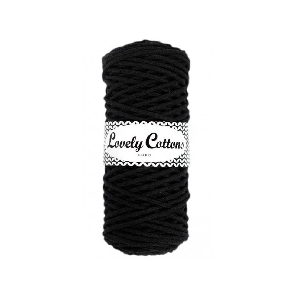 CZARNY Lovely Cottons Pleciony 3mm