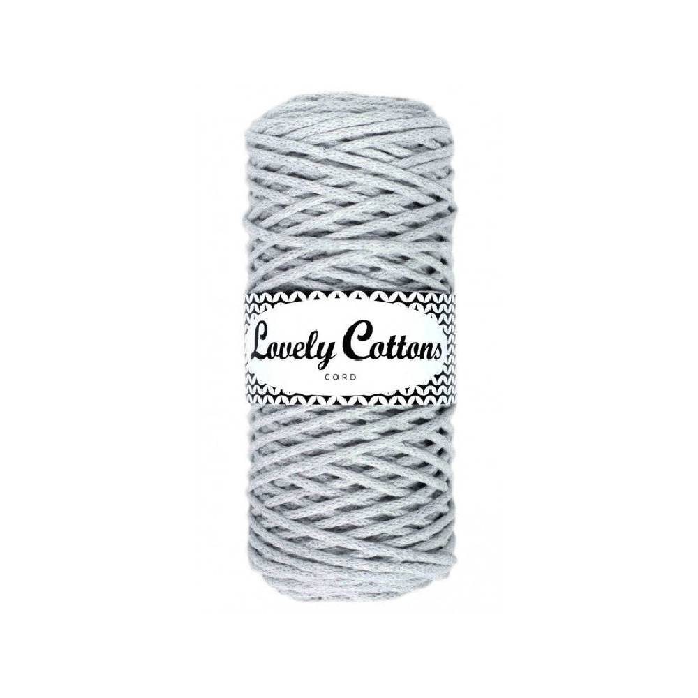 JASNY SZARY Lovely Cottons Pleciony 3mm